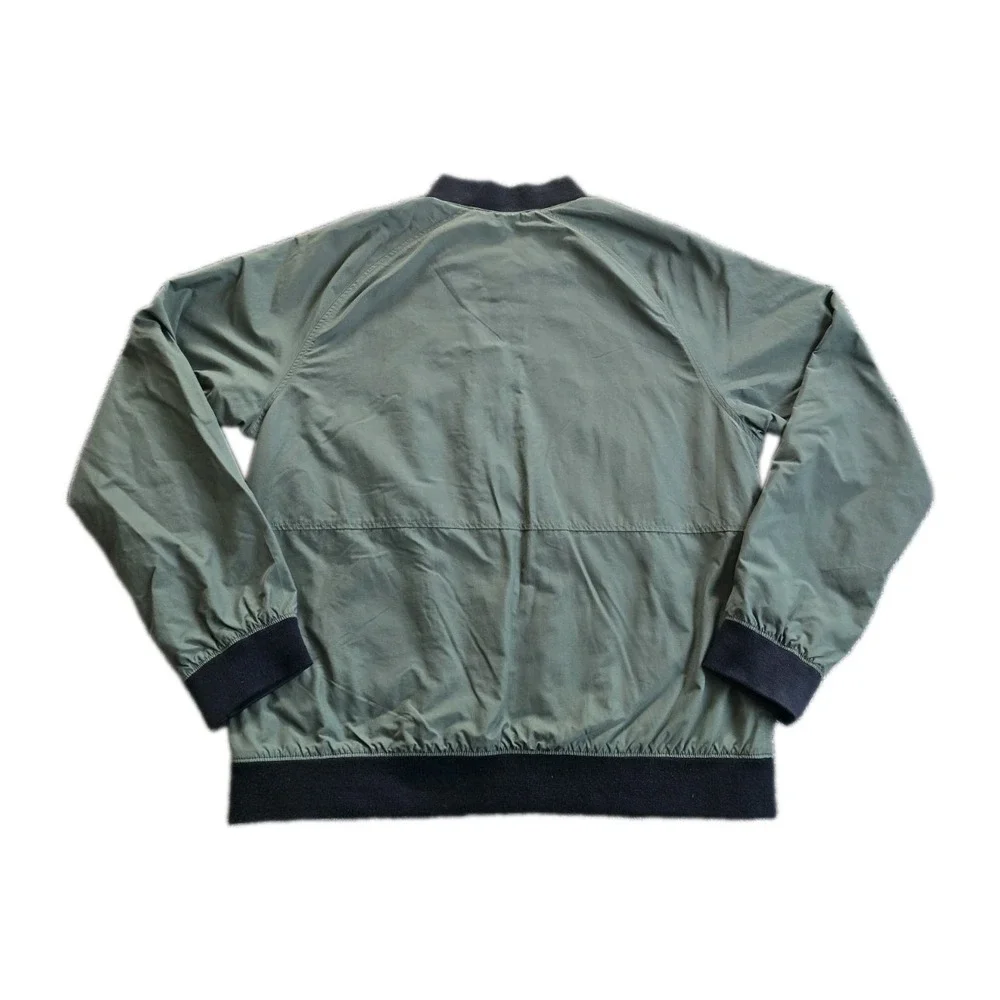 LL Bean Jacket Mens Large Green 3-Season Bomber Fleece Lined Outdoor Gorpcore
